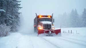 clearing winter roads safely