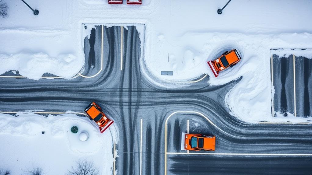 efficient snow removal on covered lots