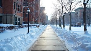 sidewalk snow removal requirement