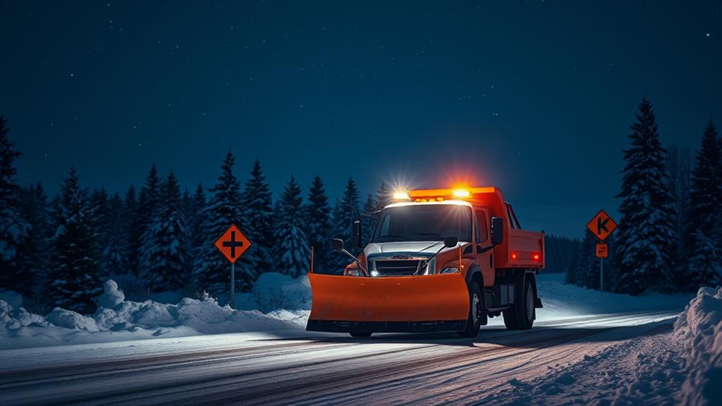 snow removal machinery operation