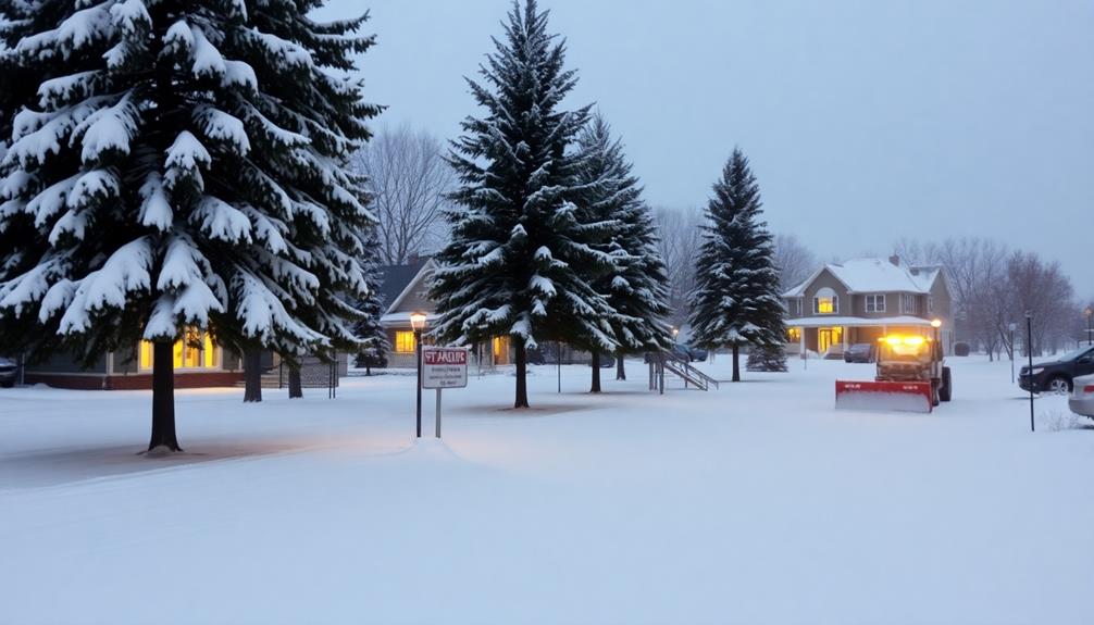 bustling suburban community near twin cities