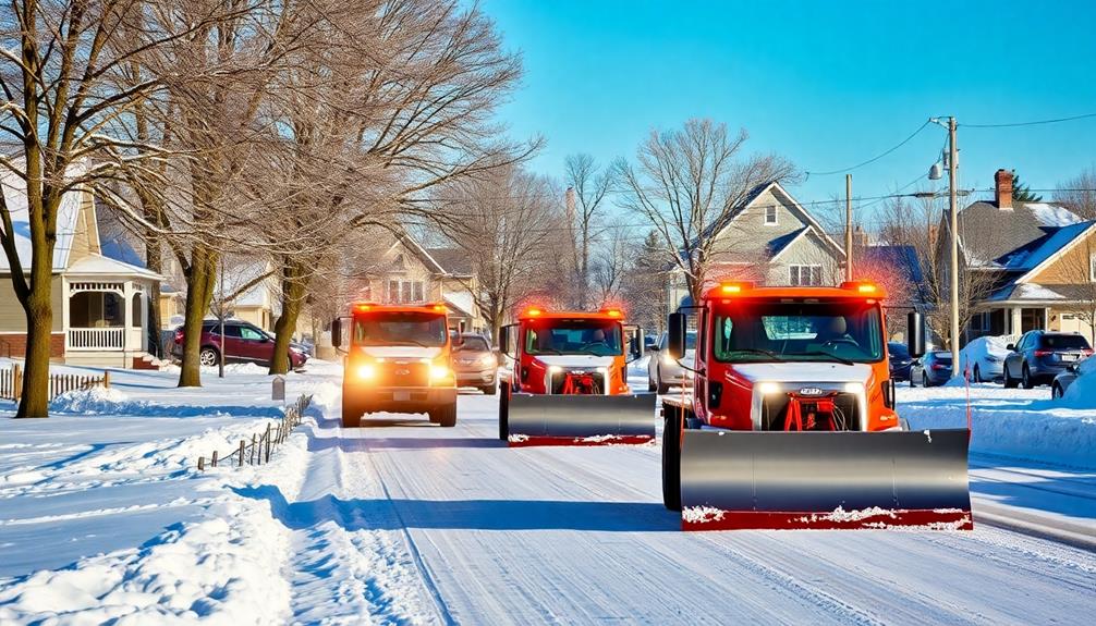 snow plowing services offered