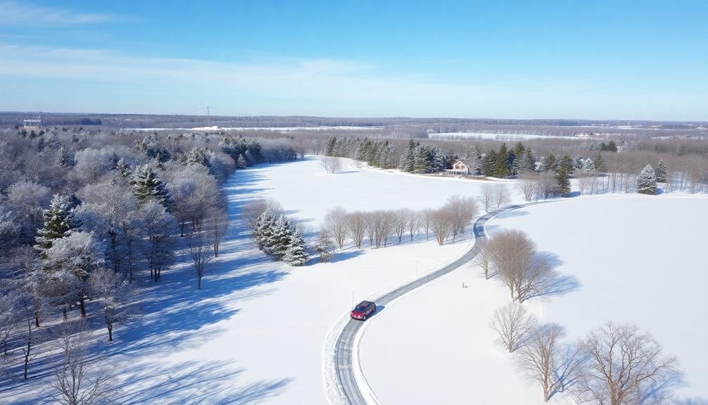 suburban minnesota community by lake